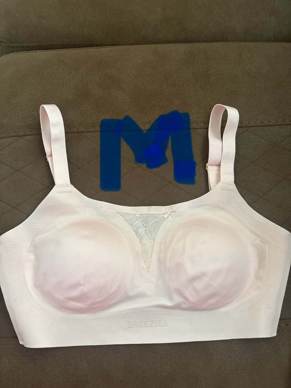 Lot of 3 Breezies Seamless Unlined Wirefree Comfort Bras Pastel Colors - Picture 3 of 15